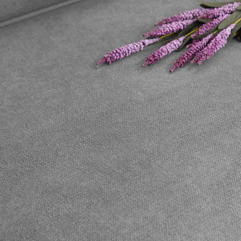 Stest 83.86" Modern 3-Seater Snowfleece Fabric sofa image number 6