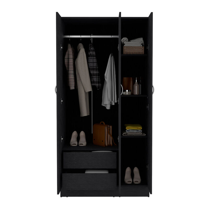 Wardrobe Erie, Bedroom, Black