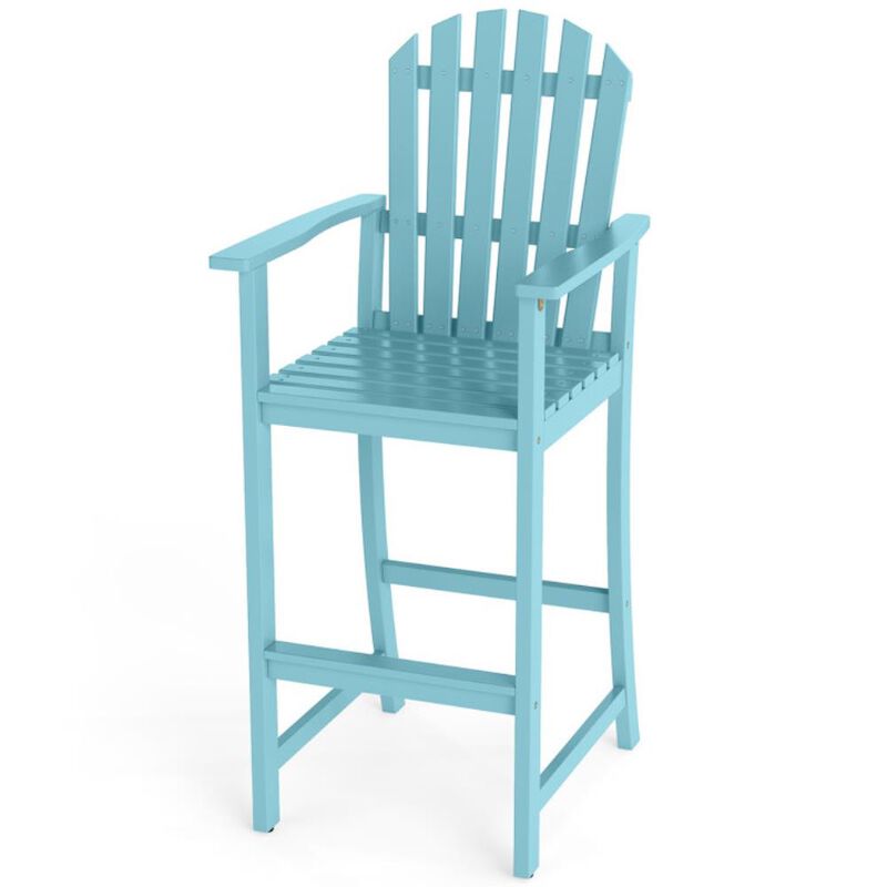 Hivvago Tall Adirondack Chair with Armrests and Footrest for Deck image number 0