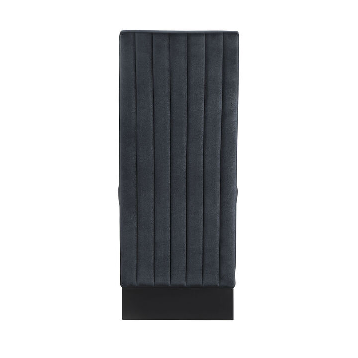 Black Upholstered Dining Chairs Set of 2