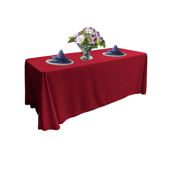Polyester Poplin Tablecloth Rectangular Design for Dining, Weddings and Parties