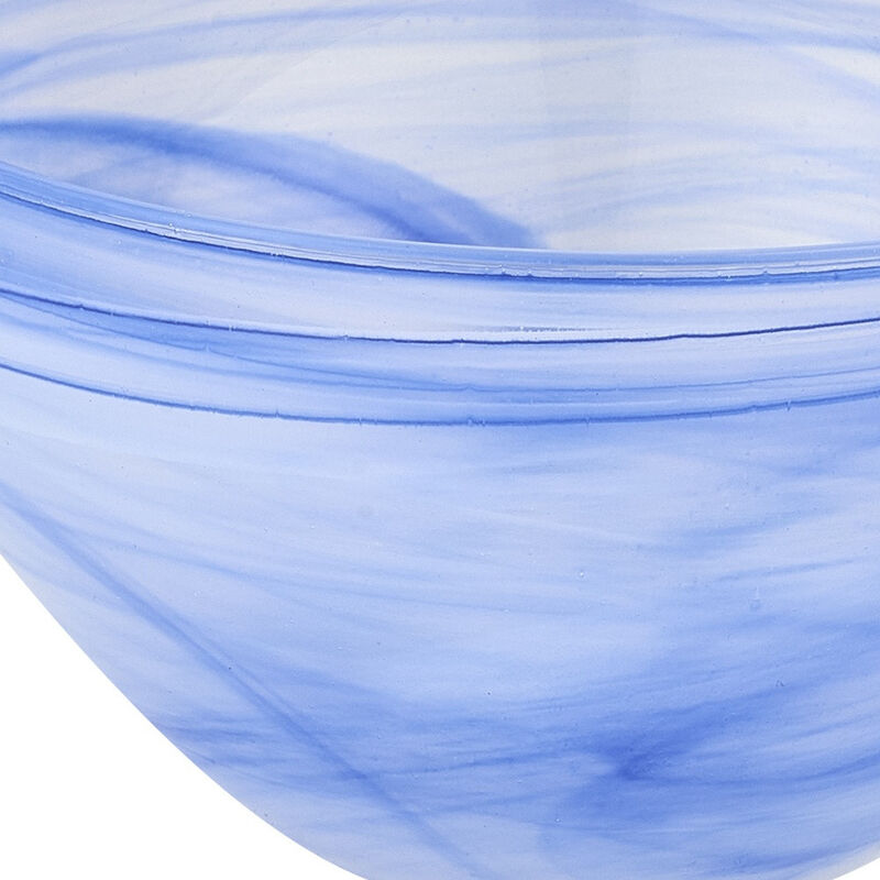 HomeRoots 6" Alabaster Glass Round Candy or Nut Bowl image number 3