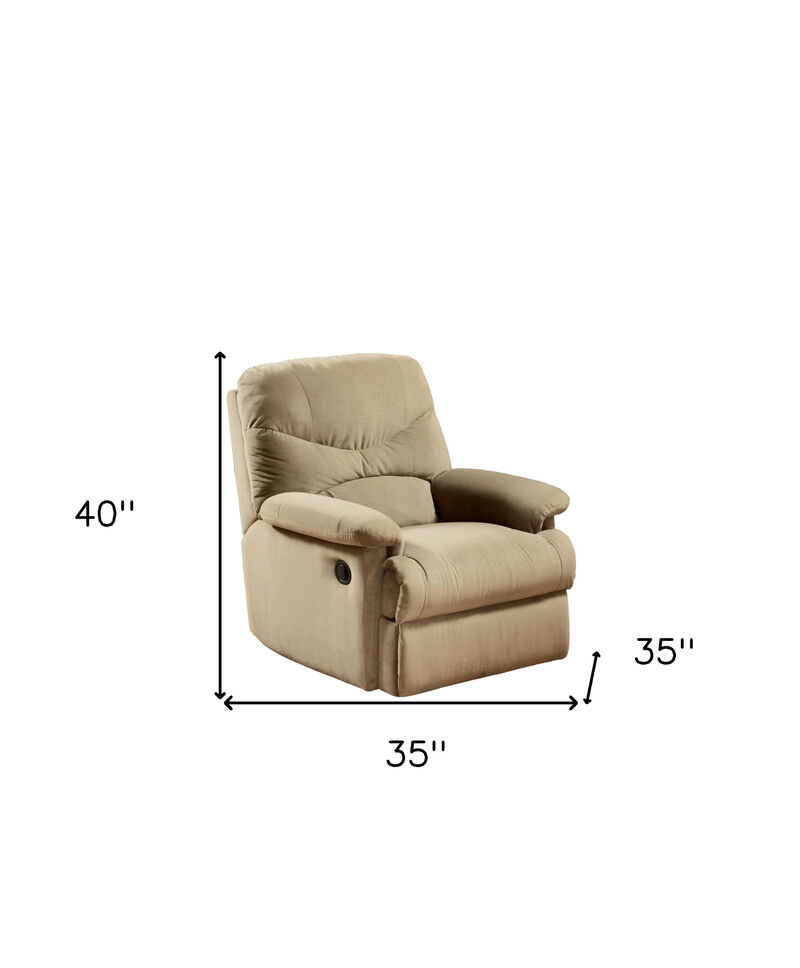 Durable Microfiber Recliner Chair with Soft Upholstery for Any Room