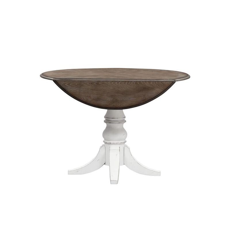 Liberty Furniture Magnolia Manor Drop Leaf Table in Antique White image number 6