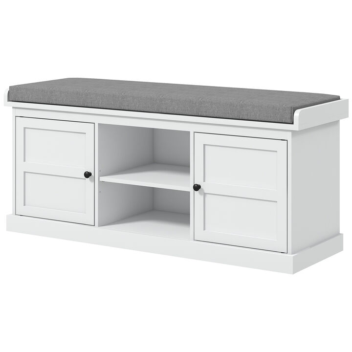 Hivvago Cushioned Shoe Cabinet Bench for Hallway