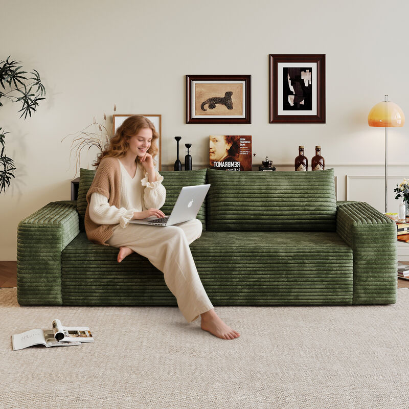 3-Seater Fabric Sofa image number 1