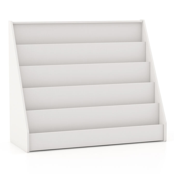 5-Tier Kids Bookshelf with Deep Compartments and Stable Baby Book Case