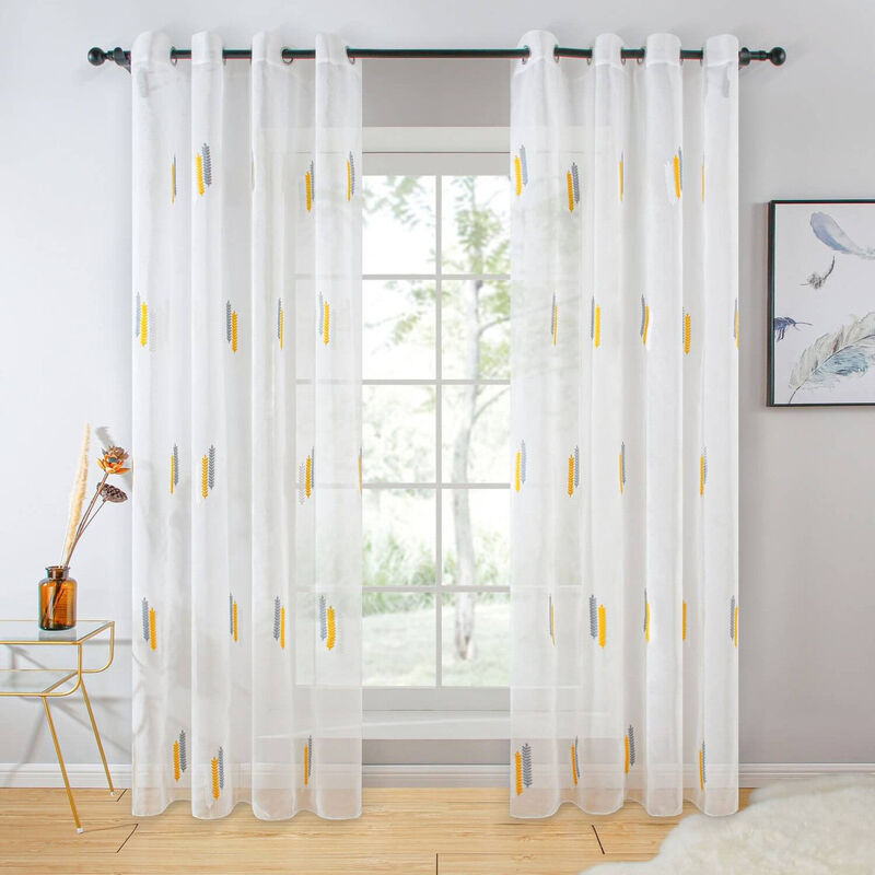 Dolce Mela Sheer Curtains Panel