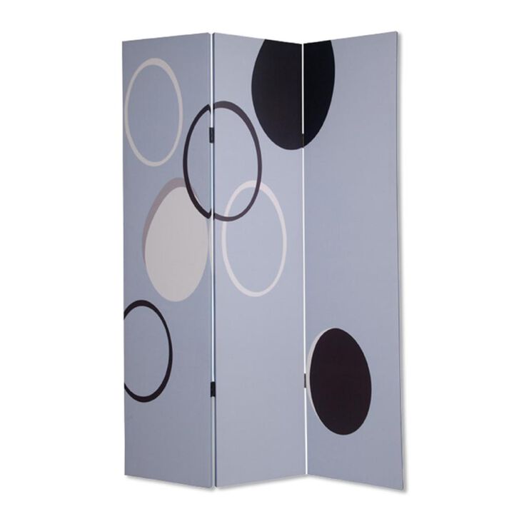 Durable Metal 3-Panel Screen for Room Divider and Privacy in Home or Office