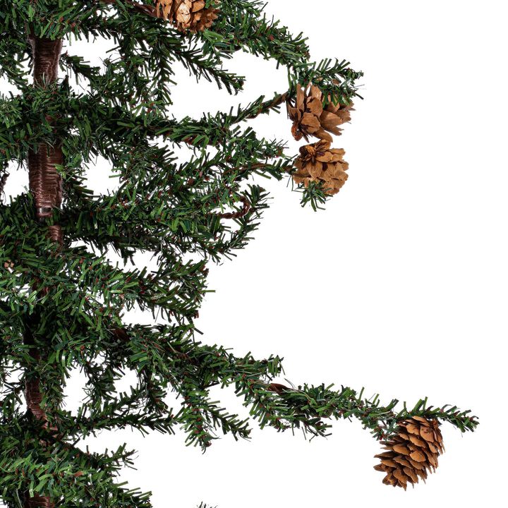 Vickerman 36" Caramel Pine Artificial Christmas Tree Unlit- Featuring 995 PVC Tips - Pine Cone Accented - Seasonal Indoor Home Decor with Decorative Burlap Base