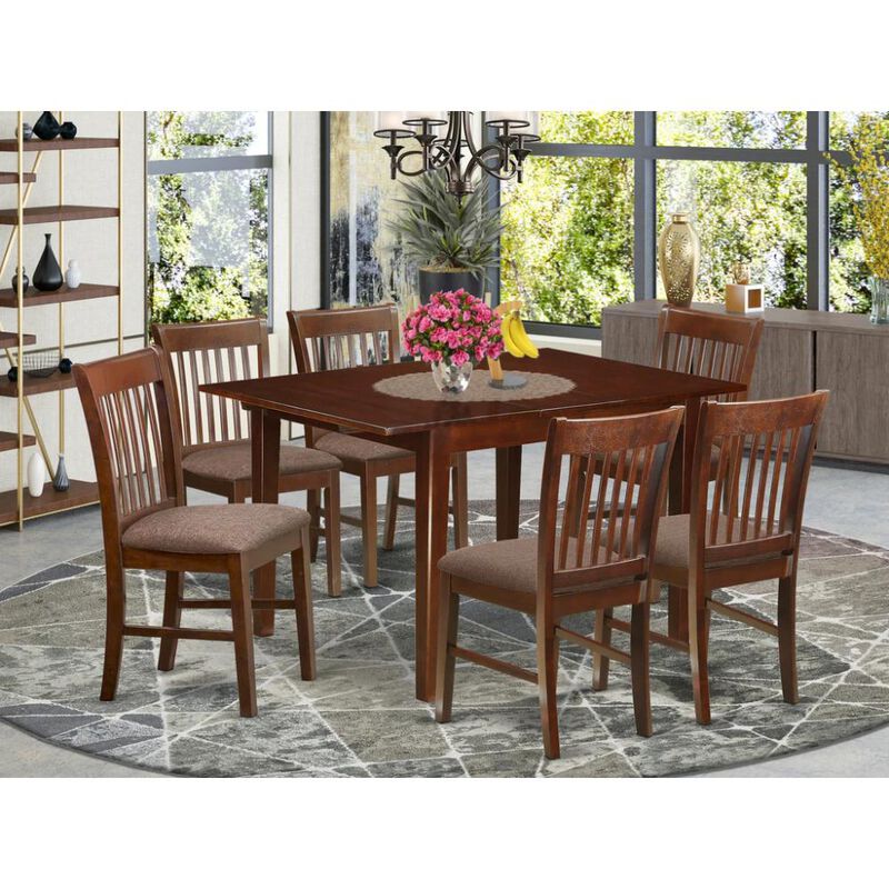 7 Pc small Kitchen Table set-small Dining Tables and 6 Kitchen Chairs