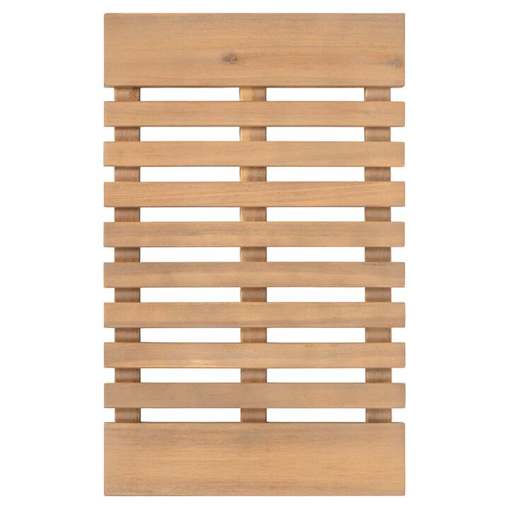 Paige Modern Classic Acacia Wood Slat Indoor/Outdoor Area Rug