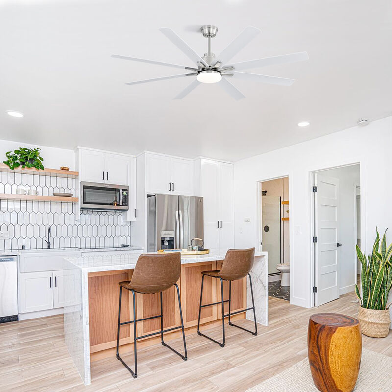 ELEMENT ACE 66 Inch Modern Ceiling Fan With Dimmable LED Light and Remote Control For Home Office Living Room image number 7