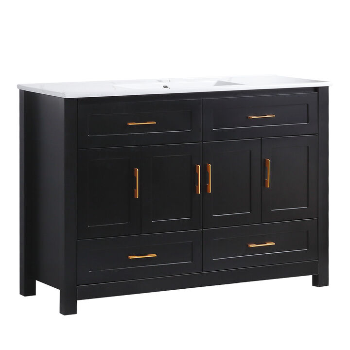 Nafvas 48" Bathroom Vanity with Resin sink