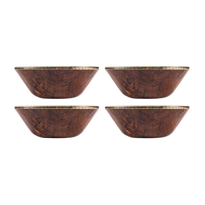 Turgla EcoGrain dia.6" h:2.25" 17 oz. Round Brown Composite Bowl (Set of 4)