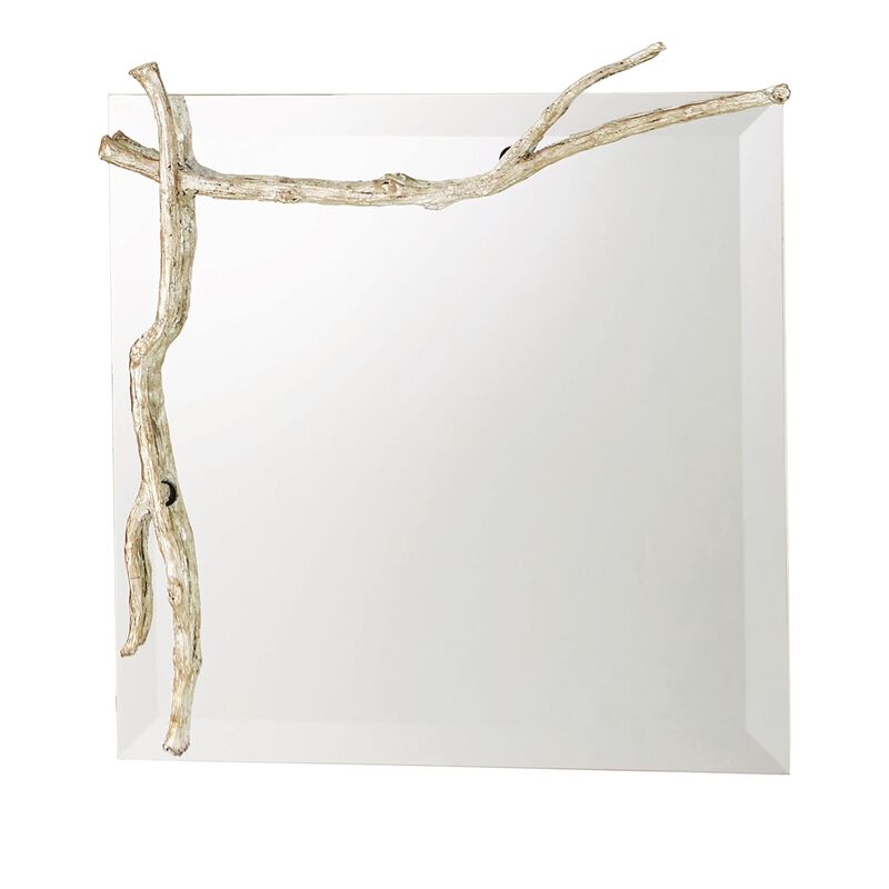 Twig Mirror Small Silver