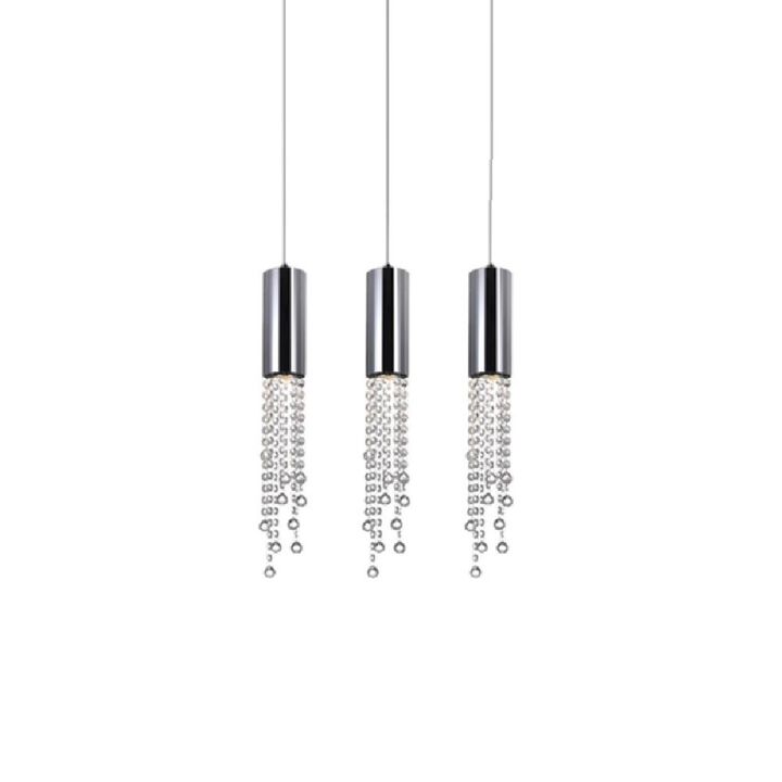 CWI Lighting Extended 9 Light Multi Light Pendant With Chrome Finish