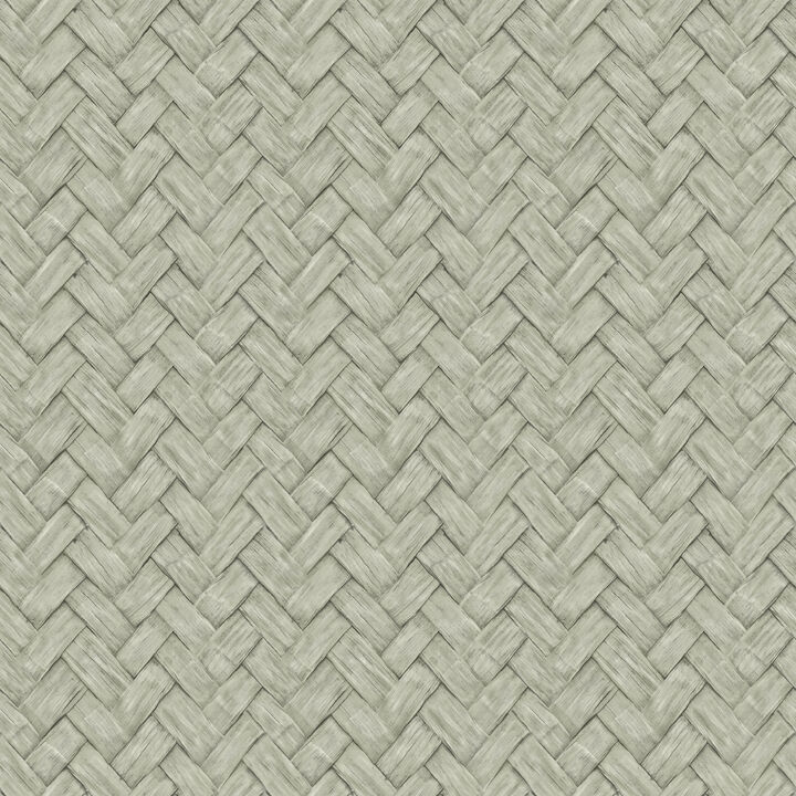 Faux Natural Weave Wallpaper