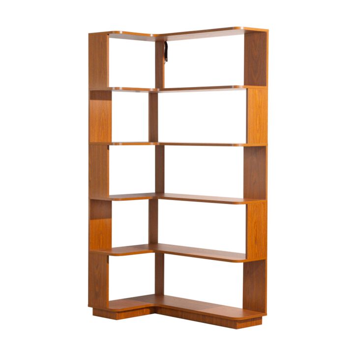 Pupdur L-Shaped Corner Bookshelf