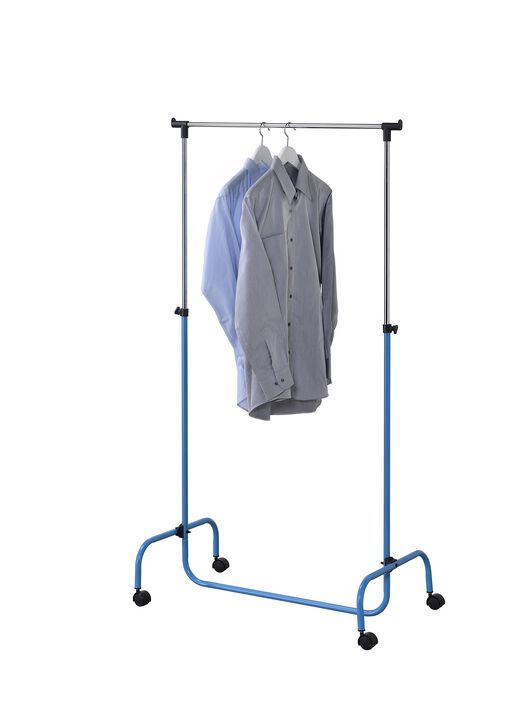 Kings Brand Furniture Standard Rod Clothing Garment Rack, Rolling Clothes Organizer on Wheels for Hanging Clothes