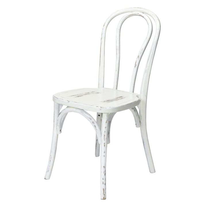 CSP Commerical Seating Products Bentwood White Wash Chairs