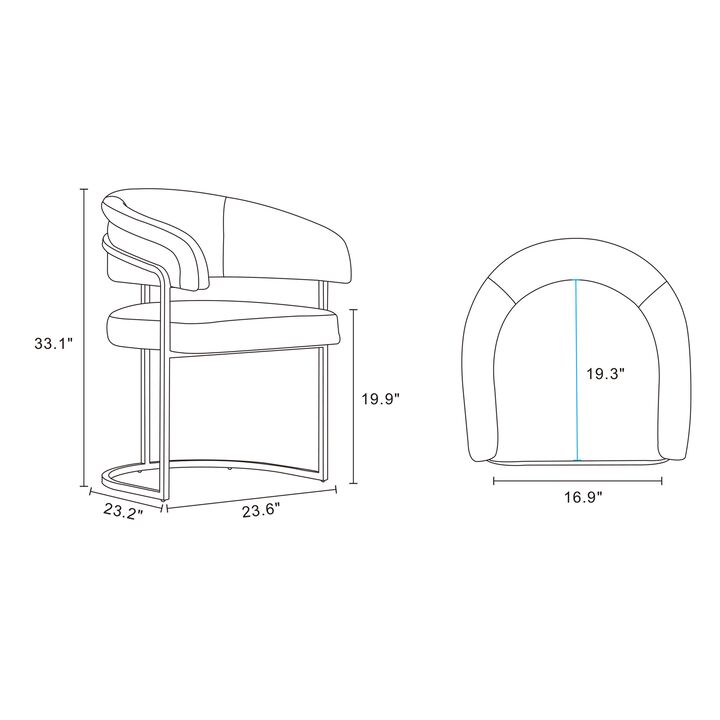 Augusta White Dining Chairs (Set of 4)