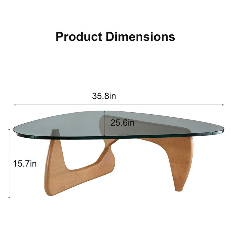 Sturgu Modern Glass Coffee Table image number 8