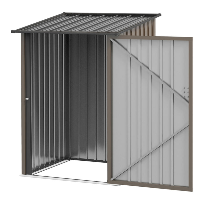 Galvanized Steel Garden Storage Shed for Tools and Outdoor Equipment