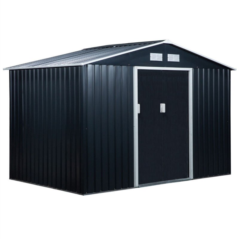 Outdoor Garden Tool Shed with Durable Steel Construction