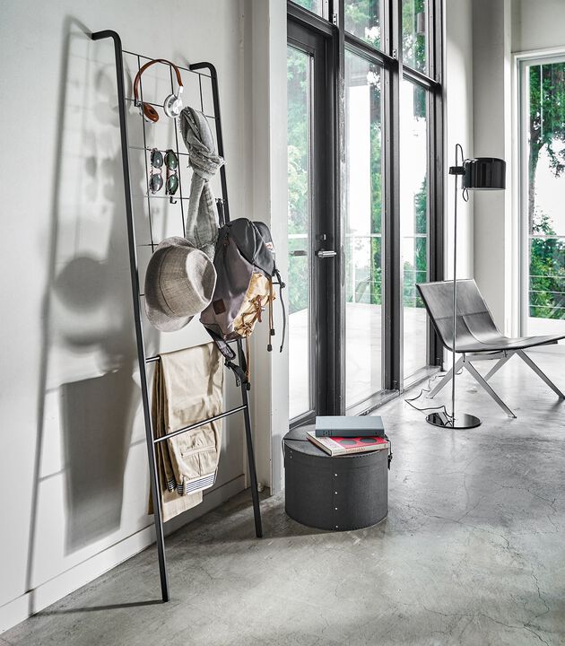 Leaning Ladder with Grid Panel (63" H)  - Steel