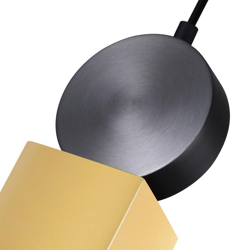 Saleen LED Mini Pendant With Sun Gold & Black Finish