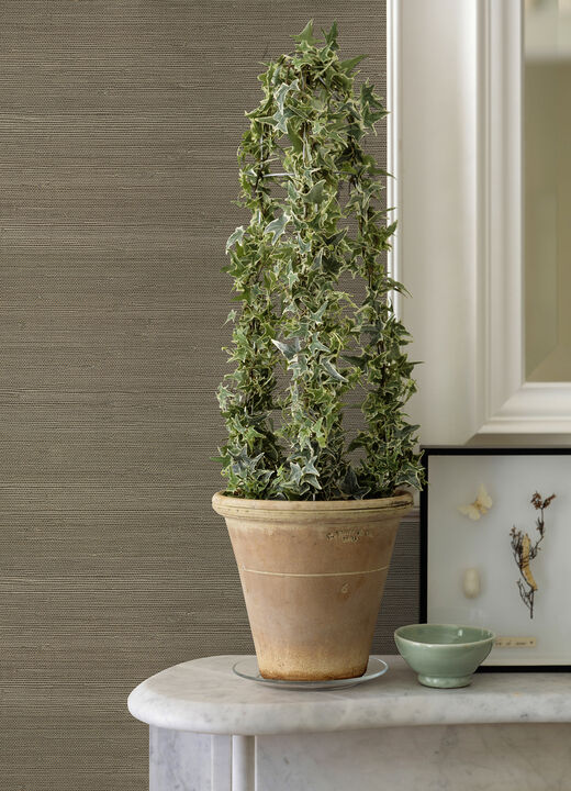 Battan Olive Jute Grasscloth Wallpaper (Set of 2)