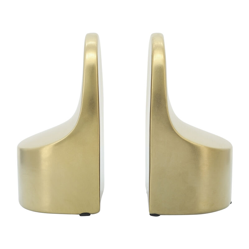 S/2 Ceramic Bookends, Gold image number 4