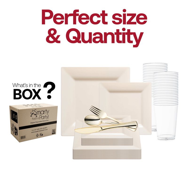 Square Plastic Wedding Value Set (30 Sets) image number 3
