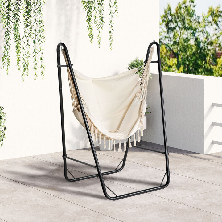 Hivvago Hanging Hammock Chair with U-Frame Stand