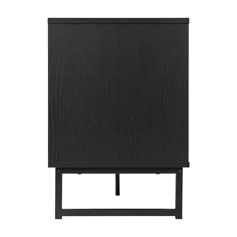 Flash Furniture Malaki Mid-Century Modern 65 Inch TV Stand, TV Stand for up to 70" TV's, Black image number 4