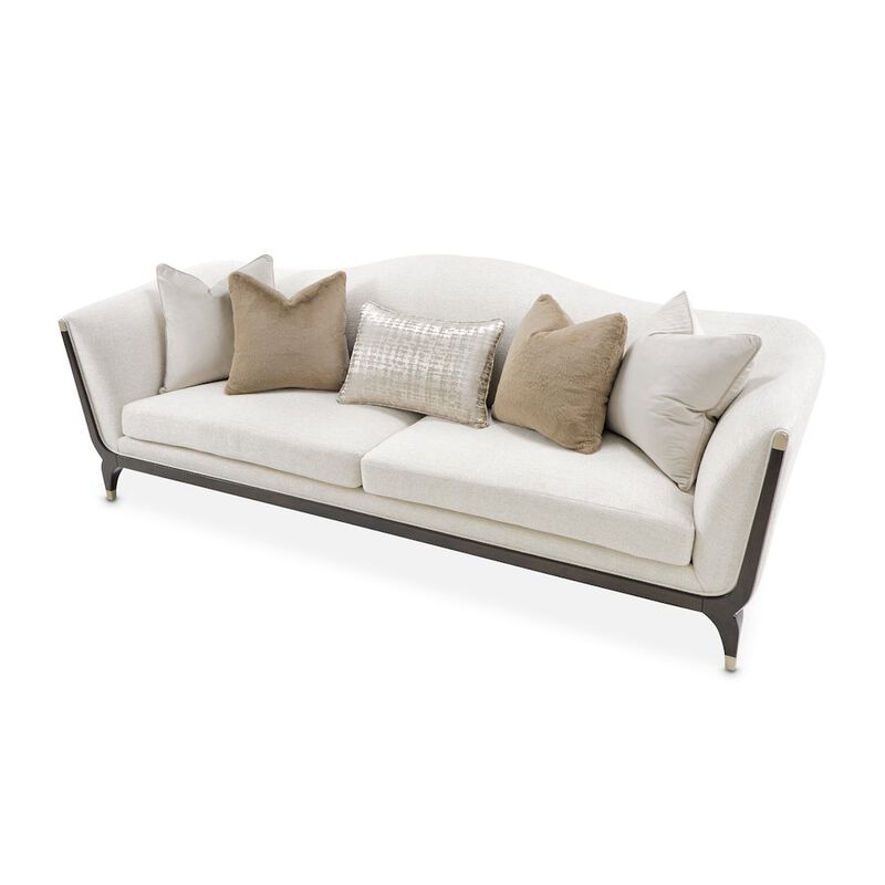 Michael Amini Paris Chic Sofa - Cremini/Espresso