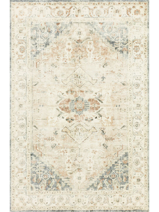 Rosette ROS06 Clay/Ivory 3'3" x 5'3" Rug