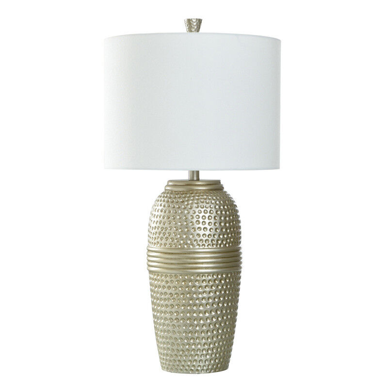 Champagne Hammered Ridge Lamp