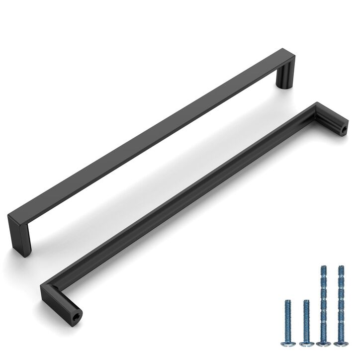 KNOKLOCK 10 Pack 8-13/16 Inch(224mm) Kitchen Cabinet Handles Matte Black Cabinet Pulls Kitchen Cabinet Hardware Drawer Pulls for