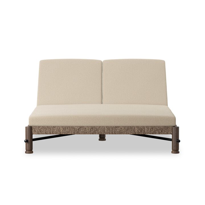 Finnegan Alessi Buff Outdoor Double Chaise