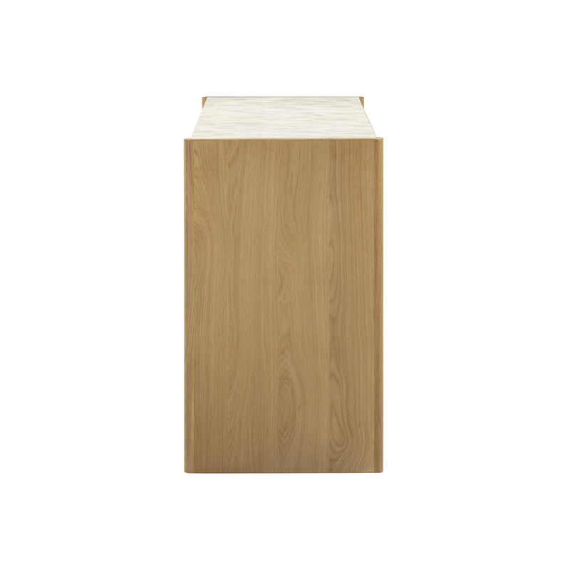 Paige Natural Oak Console/Desk image number 3