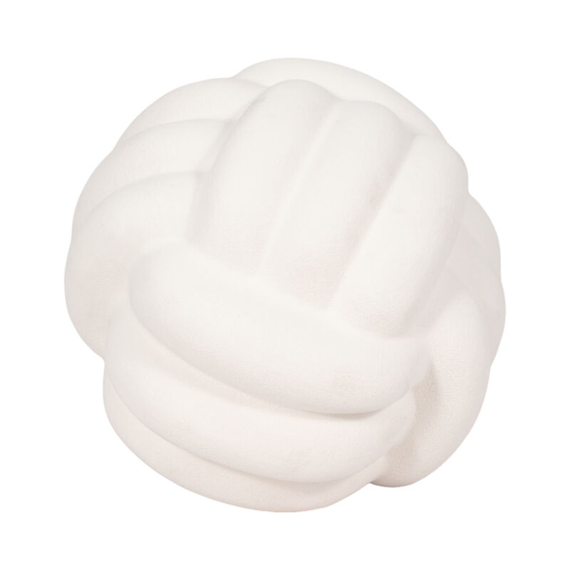 7" Knot Orb Rough Texture, White image number 4