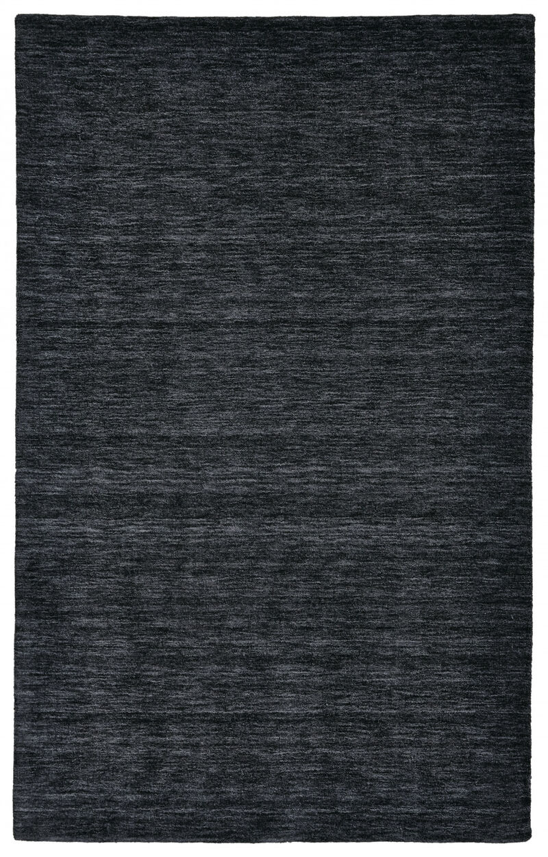 4 X 6 Black Wool Hand Woven Stain Resistant Area Rug image number 0
