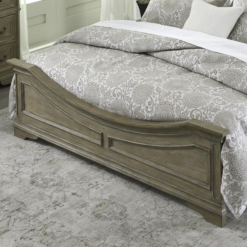Liberty Furniture Magnolia Manor Queen Panel Bed in Weathered Bisque image number 2