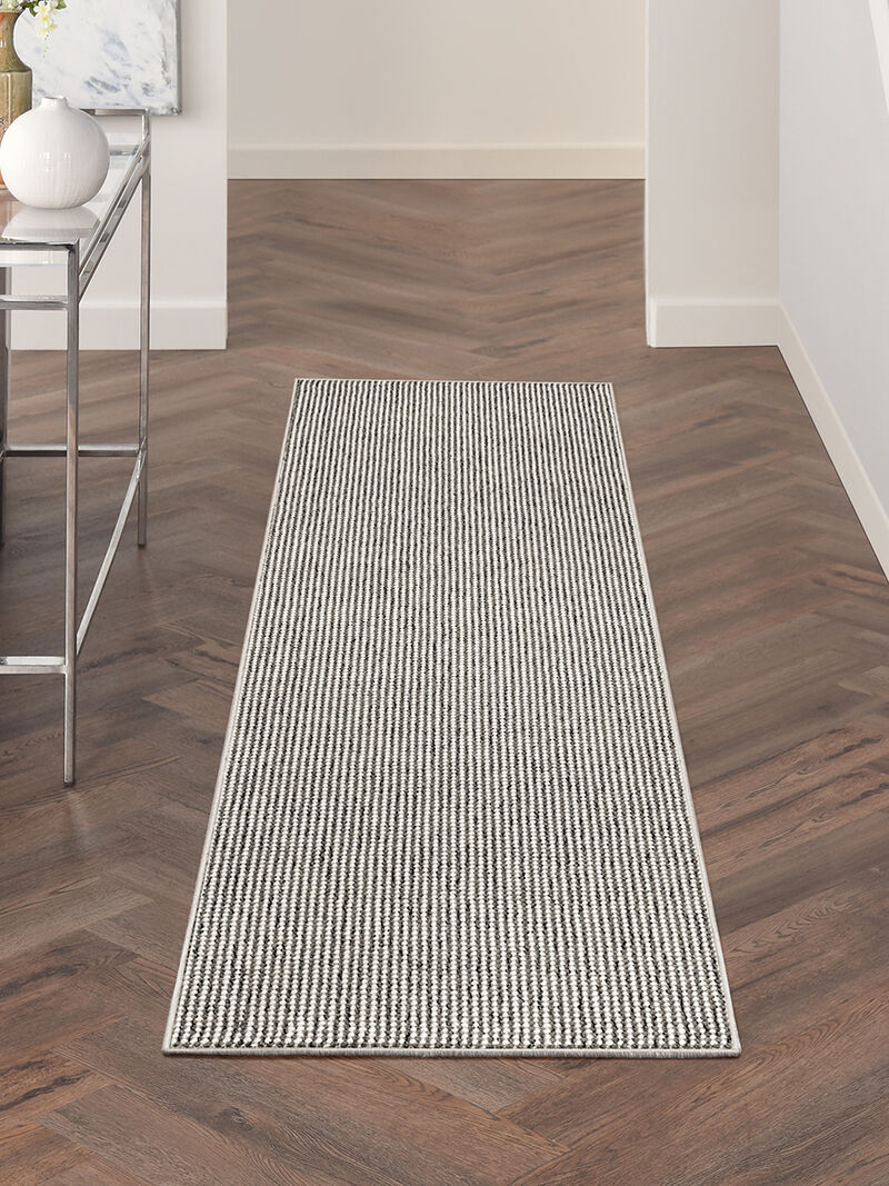 Natural Texture NTX01 Ivory/Gray 2' x 6' Rug