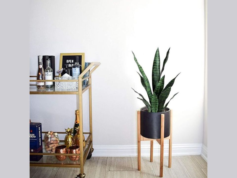 Green Artificial Greenery Plants Garden Porch Decor Snake Plant