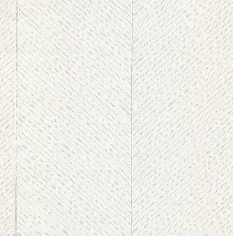 Palm Chevron White & Silver Wallpaper image number 0