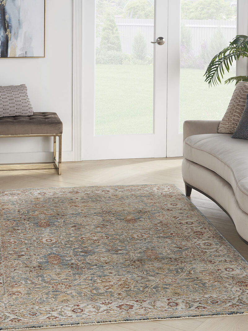 Sahar SHR03 Blue 3'11" x 5'11" Rug