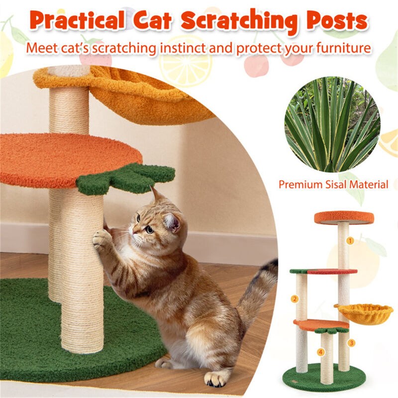 Multi-Level Cat Tree &ndash; Cat Apartment with Scratching Posts, Hideouts & Perches